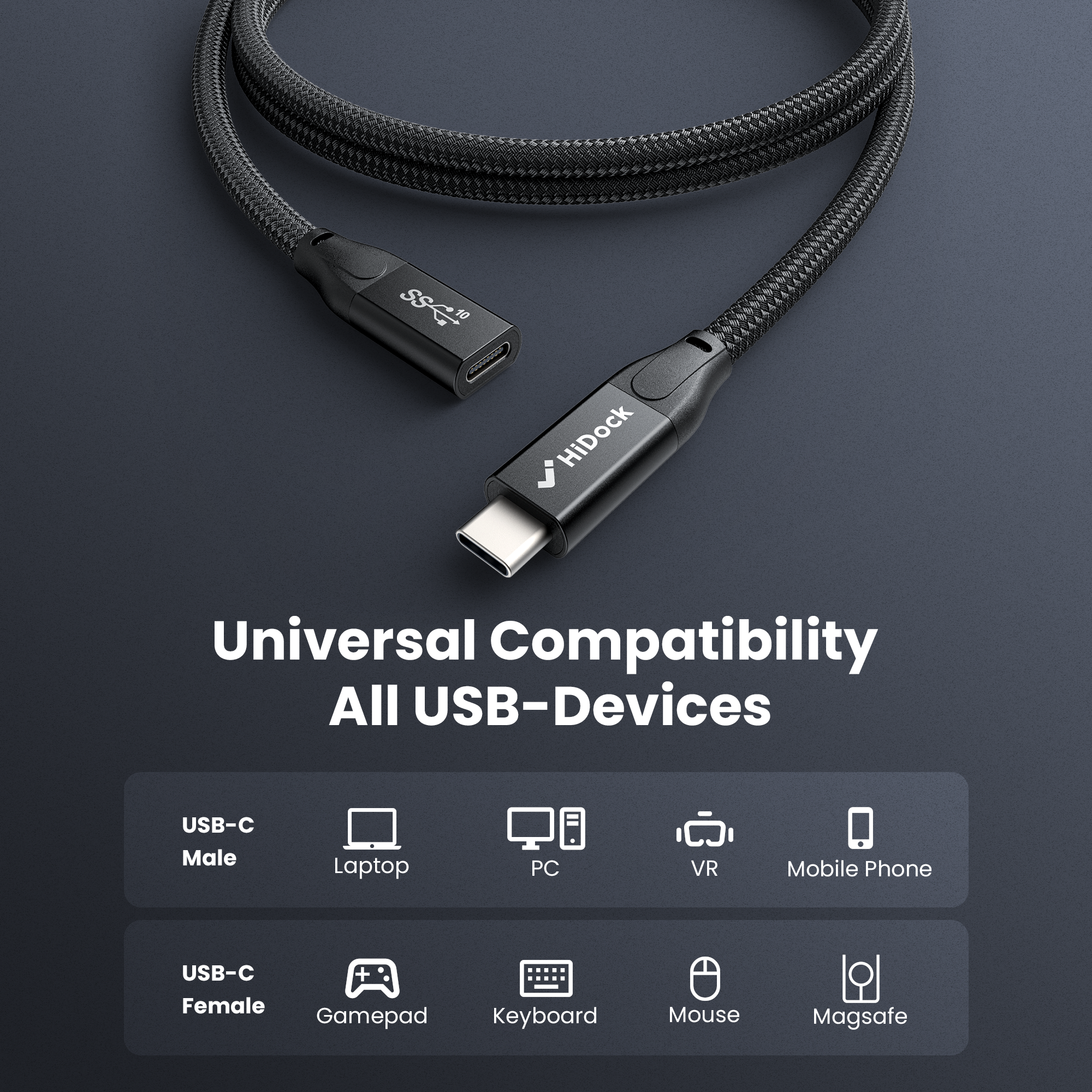 USB-C Extension Cable