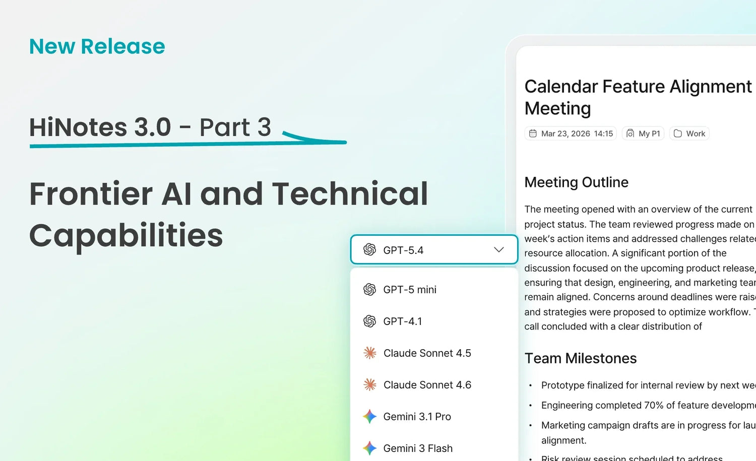HiNotes 3.0 Series: Frontier AI and Technical Capabilities