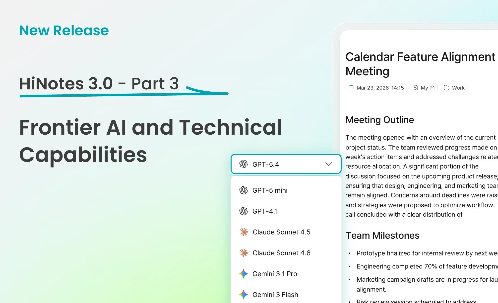 HiNotes 3.0 Series: Frontier AI and Technical Capabilities