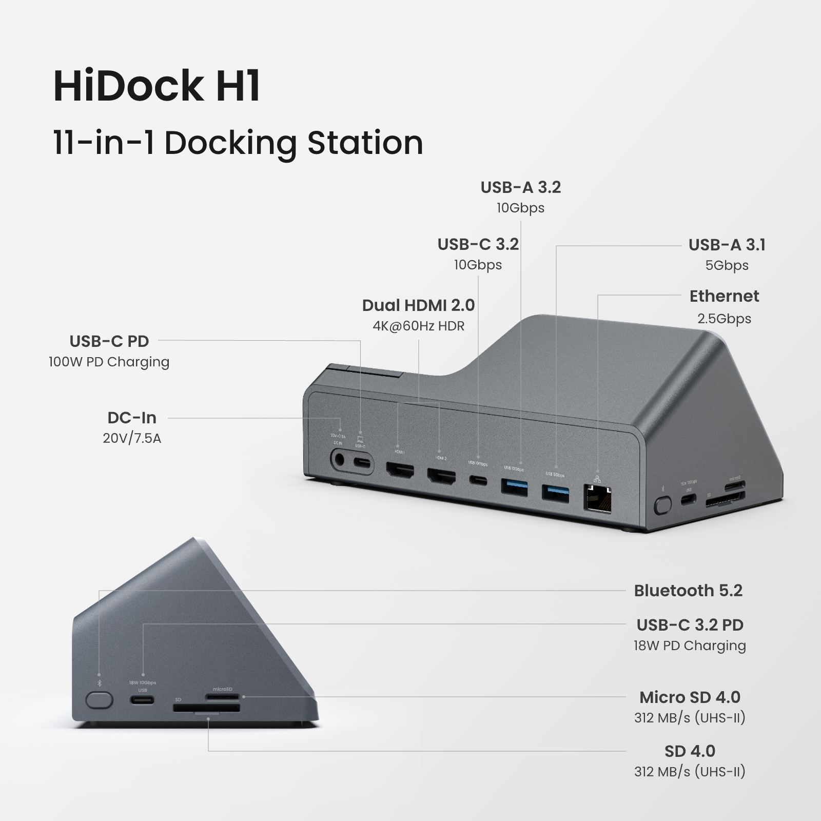 Hi Dock H1 プラチナムグレー未使用品 Hi Dock H1 プラチナムグレー未使用品