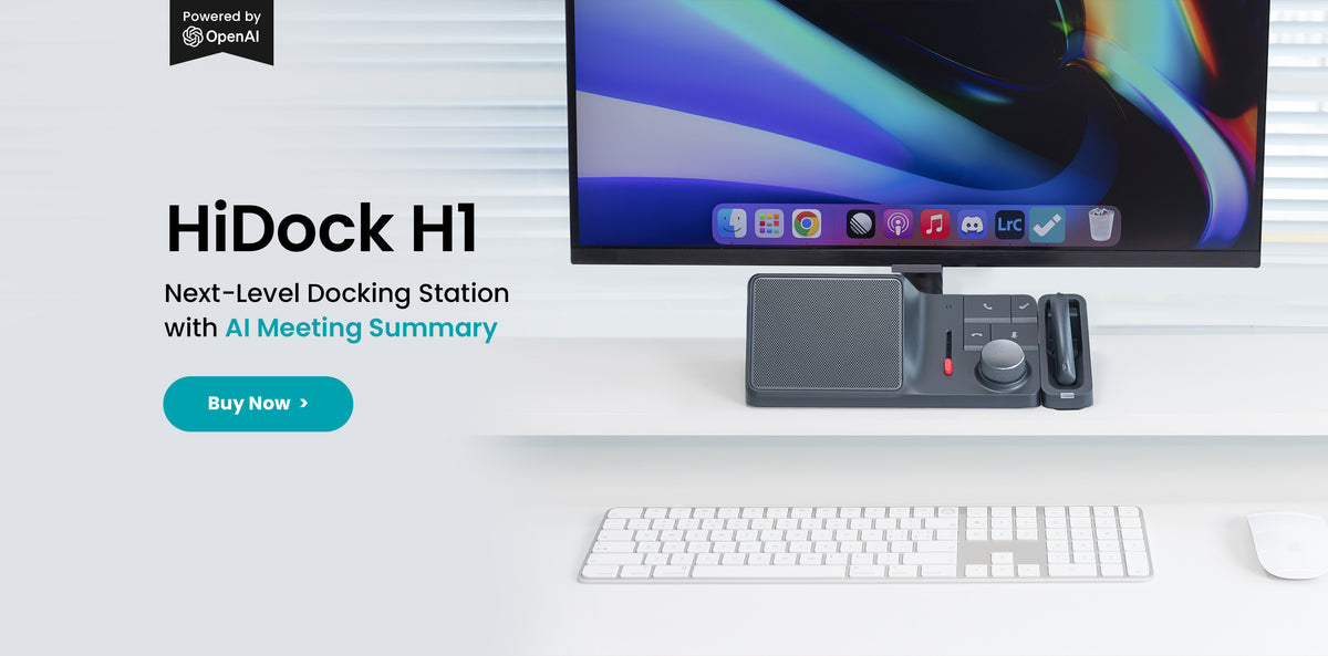 Haddock Display HiDock - ChatGPT Powered Audio Dock with AI Summary