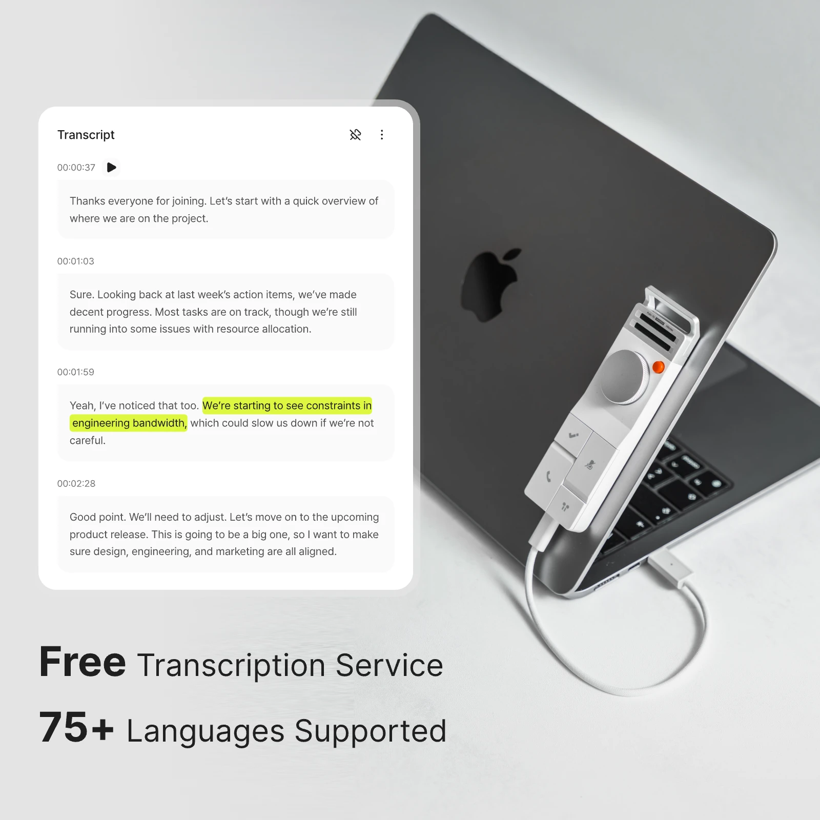 HiDock P1 AI Voice Recorder